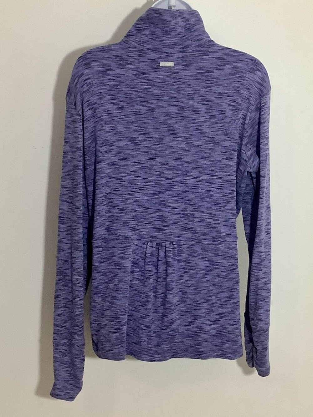 Columbia Knit 1/2 Zip Shirt XL Feminine Look Blue High Neck